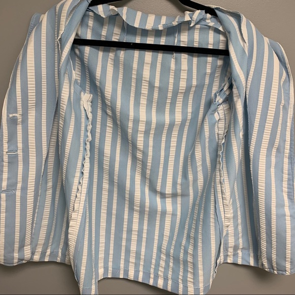 Vintage SET matching 1970s Women’s Stripe Outfit - Picture 6 of 16